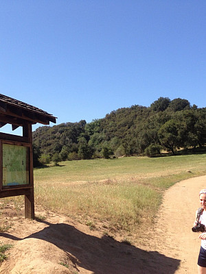 Trailhead to the Pacific Coast trail at Topanga Creek Park