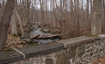 Historic bridge and wagon road.