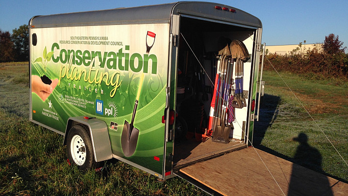 Conservation trailer from the Montgomery County Conservation District