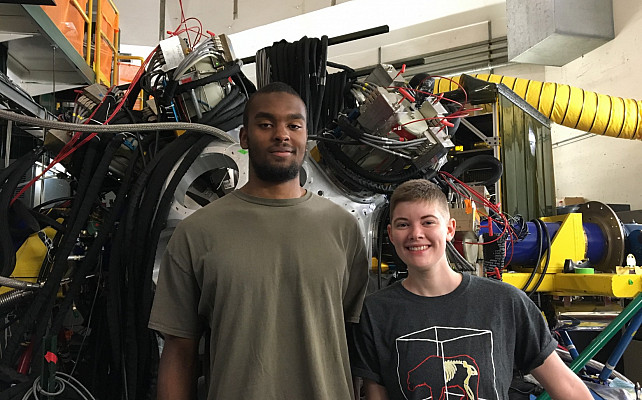 Chase Stine and L. Jarvis with GRETINA at the NSCL in June 2016