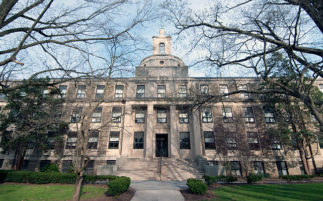 Pfahler Hall is home to the physics and astronomy department.