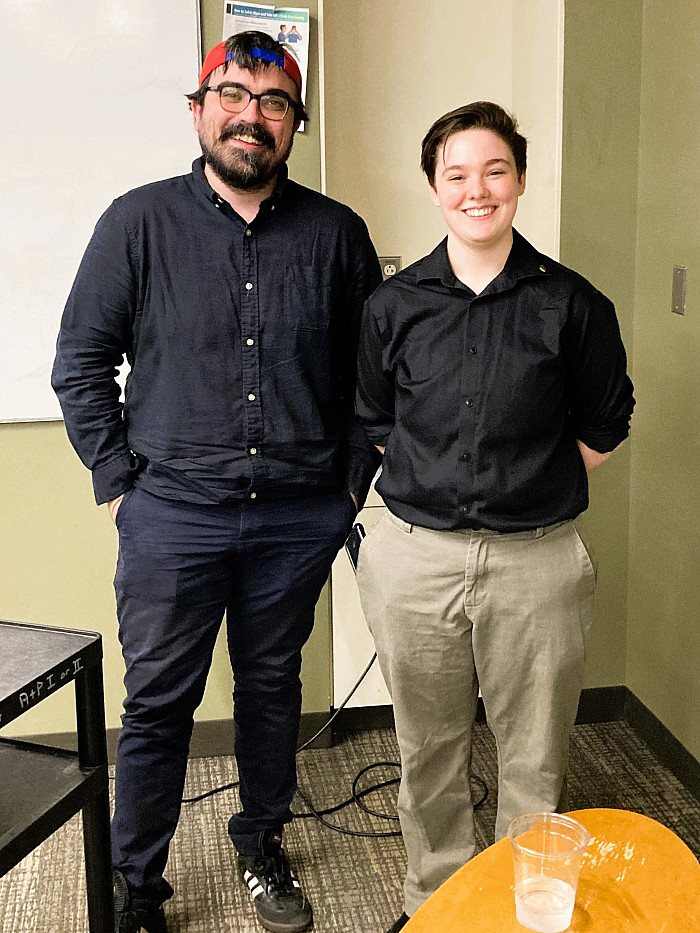 Ze'ev and his Summer Fellows mentor Professor Shane Kowalski