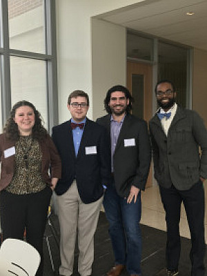 Ella McGill ’17, Jon Kishpaugh ’17, Liam Griffin ’18, and Dr. Onaci at the 2017 Phi Alpha Theta Conference.