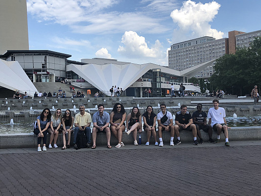 Alexanderplatz, Berlin, Germany, ECON 223, Study Abroad course in economics, summer 2019.