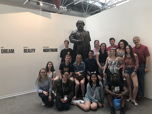 Museum of Communism, Prague, Czech Republic, ECON 223, Study Abroad course in economics, summer 2019.