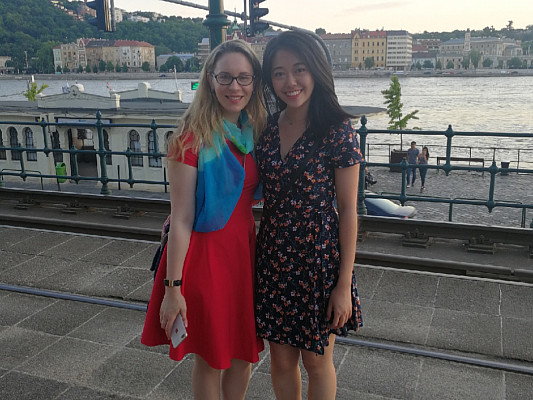 Wendy, UC ('21), Budapest, Danube River, ECON 223, Study Abroad course in economics, summer 2019.