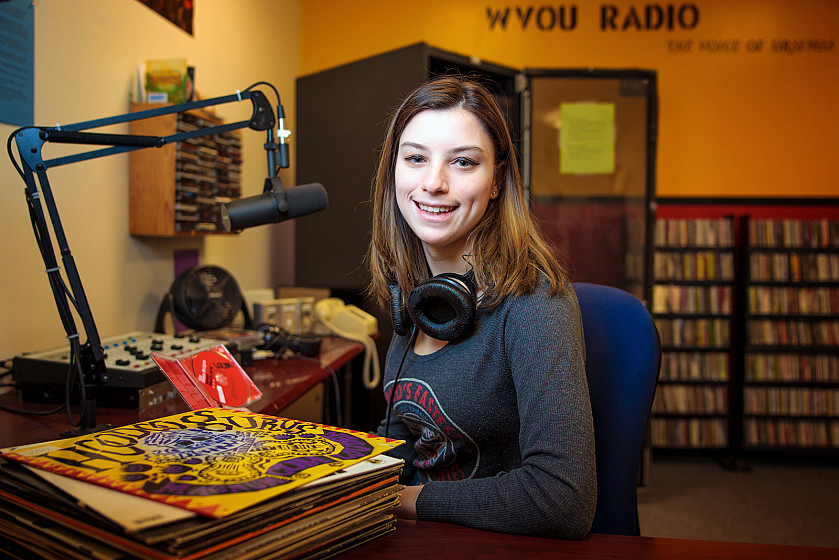 Student -run radio station WVOU