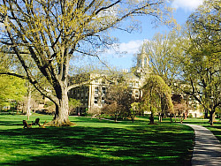 Pfahler Hall in Spring 1