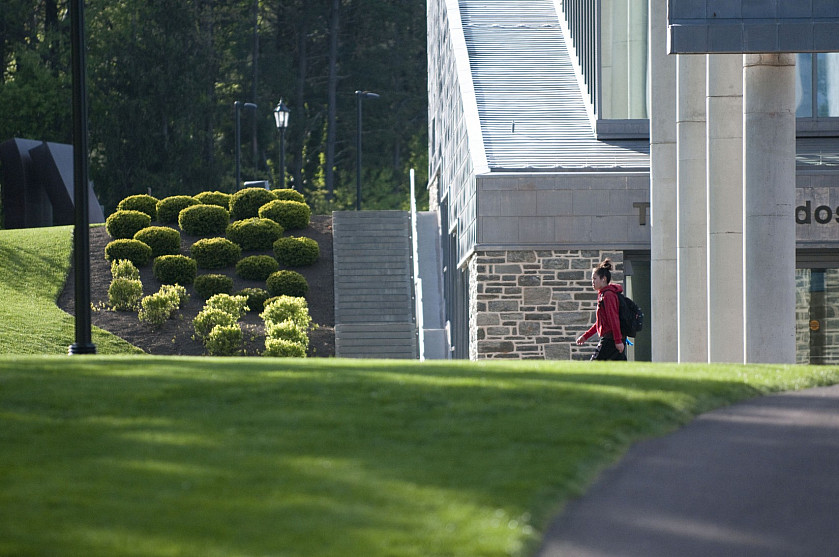 Morning stroll across our park-like campus. Plan your summer visit!