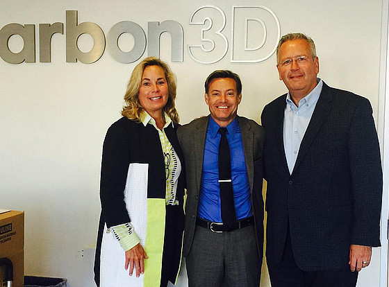 President Brock Blomberg joined Cynthia Fisher '83 at Carbon3D in California for her talk on entrepreneurship. Joseph DeSimone '86, the C...