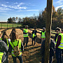 Members of the Ursinus community planted a food forest at Whitaker Environmental Research Station.