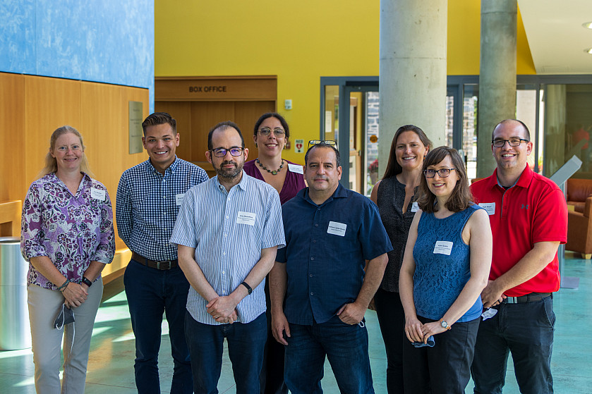 Front row: Eric Dienstfrey (Media & Communications Studies), Adrian López-Denis (History), Ka...