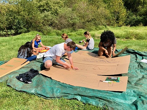 First year students helped at Sebastian Riding Center during Welcome Week Service