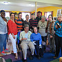 Camphill villagers, coworkers, and volunteers in the Mosaic studio