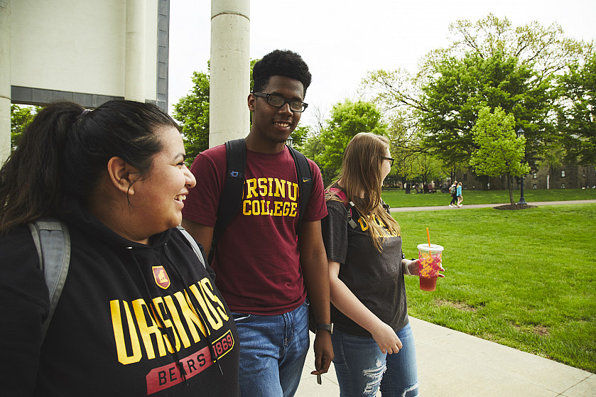 Students Walking on Campus