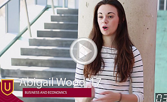Abigail Wood speaking about the gender pay gap