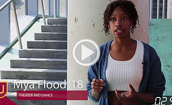 Mya Flood speaking about her theater passion